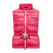 Moncler Fuchsia Jackor med Guld Blend Fyllning Pink, Dam