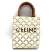 Celine Vintage Pre-owned Canvas celine-vskor White, Dam