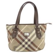 Burberry Vintage Pre-owned Canvas axelremsvskor Brown, Dam