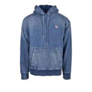 Diesel Bomullsblandning Stilfull Stickad Topp Blue, Herr