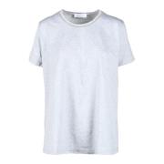 Fabiana Filippi Bomull T-shirt med unik stil Gray, Dam