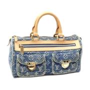 Louis Vuitton Vintage Pre-owned Canvas handvskor Blue, Dam