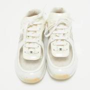 Chanel Vintage Pre-owned Laeder sneakers White, Dam