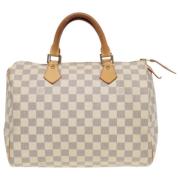 Louis Vuitton Vintage Pre-owned Canvas louis-vuitton-vskor White, Dam