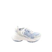 Louis Vuitton Vintage Pre-owned Tyg sneakers Blue, Dam