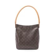 Louis Vuitton Vintage Pre-owned Canvas axelremsvskor Brown, Dam