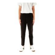 Drykorn Tapered Fit Byxor med Veck Black, Herr