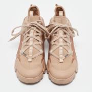 Dior Vintage Pre-owned Gummi sneakers Beige, Dam