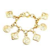 Chanel Vintage Pre-owned Metall armband Yellow, Dam