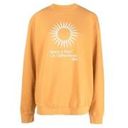 Sporty & Rich Sunny Crewneck Sweatshirt Orange, Herr