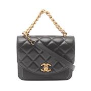 Chanel Vintage Pre-owned Laeder chanel-vskor Black, Dam