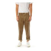 Gabba Corduroy Tapered Fit Byxor Brown, Herr