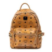 MCM Pre-owned Pre-owned Canvas ryggsckar Brown, Dam