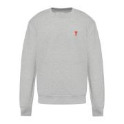 Ami Paris Sweatshirt med logotyp Gray, Herr