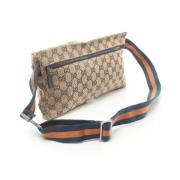 Gucci Vintage Pre-owned Canvas gucci-vskor Beige, Dam