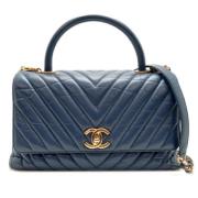 Chanel Vintage Pre-owned Laeder chanel-vskor Blue, Dam