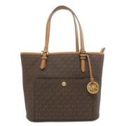 Michael Kors Pre-owned Pre-owned Canvas axelremsvskor Brown, Dam