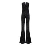 Aniye By Svart Paljett Jumpsuit Elegant Stil Black, Dam