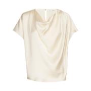 Marie Méro Flowy Waterfall Top Beige, Dam