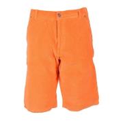 ERL Bomull Elastan Bermuda Shorts Orange, Herr