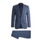 Hugo Boss Navy 2-Delad Kostym Blue, Herr