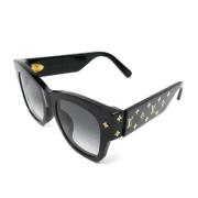 Louis Vuitton Vintage Pre-owned Glas solglasgon Black, Dam