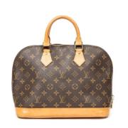 Louis Vuitton Vintage Pre-owned Canvas handvskor Brown, Dam