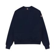 Colmar Blå Crew Neck Sweatshirt Millerighe Blue, Herr