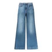 7 For All Mankind Modern Dojo Wide Leg Denim Jeans Blue, Herr