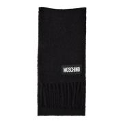 Moschino Alpacka Ull Blandad Scarf Black, Dam