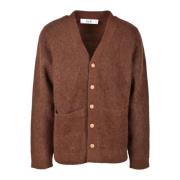 Séfr Mohair Blandning Kofta Brown, Herr