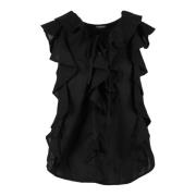 Dondup Bomull Top Black, Dam