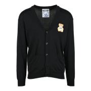 Moschino Couture Cardigan 100% Bomull Black, Herr