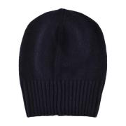 Roberto Collina Kashmir Beanie Mössa Blue, Dam