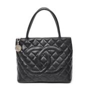 Chanel Vintage Pre-owned Laeder chanel-vskor Black, Dam