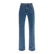 Khaite Stretchy Danielle High-Waisted Jeans Blue, Dam