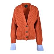 Jejia Mohair Cashmere Stickad Tröja Orange, Dam