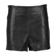 PINKO Stiliga polyester shorts Black, Dam