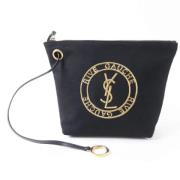 Yves Saint Laurent Vintage Pre-owned Canvas kuvertvskor Black, Dam