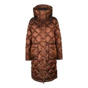 Husky Original Lättviktig Nylon Pufferjacka Brown, Dam