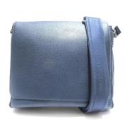 Louis Vuitton Vintage Pre-owned Laeder axelremsvskor Blue, Dam