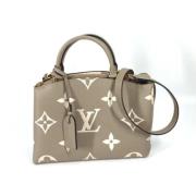 Louis Vuitton Vintage Pre-owned Tyg louis-vuitton-vskor Beige, Dam