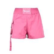 Disclaimer Avslappnad Bomullsblandning Stretch Shorts Pink, Dam