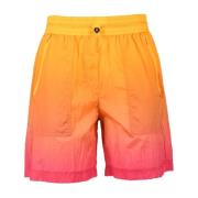 Patrizia Pepe Nylon Bermuda Shorts Orange, Dam