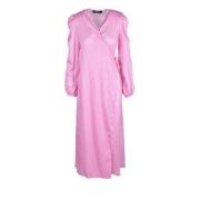 Giulia N Couture Elegant klänning i polyester Pink, Dam