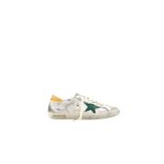 Golden Goose Krokodilhäl Grön Stjärna Sneakers White, Herr