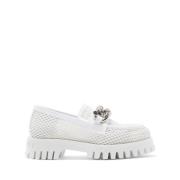 Casadei Mesh Loafers White, Dam