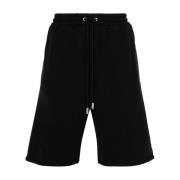 Off White Diag-Stripe Bomull Skate Shorts Black, Herr