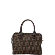 Fendi Vintage Pre-owned Canvas handvskor Brown, Dam