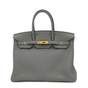 Hermès Vintage Pre-owned Laeder handvskor Gray, Dam